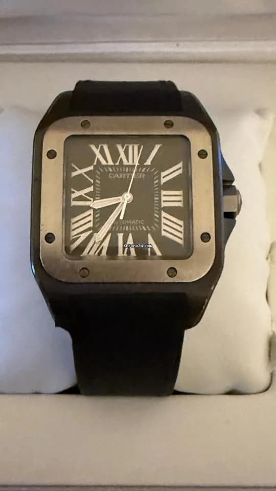 Cartier Santos 100 Serviced August 2025, service documents and box - Thumbnail 3