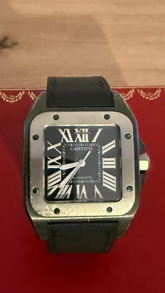 Cartier Santos 100 Serviced August 2025, service documents and box - Thumbnail 8