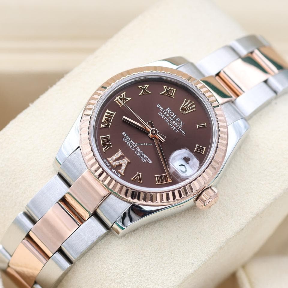 Rolex Datejust 31 ref. 278271 - Chocolate Diamond Roman Dial - Oyster Bracelet Full Set