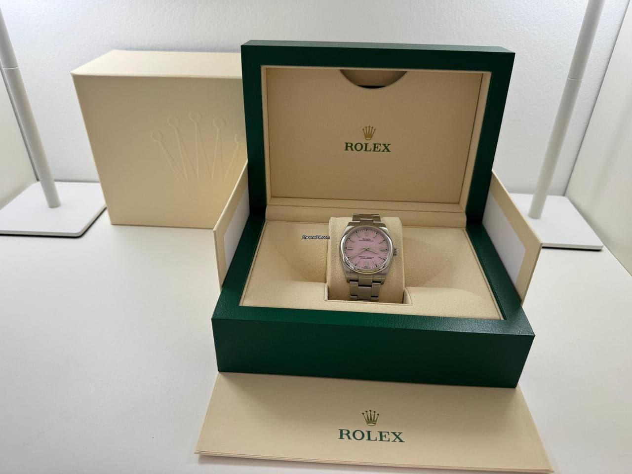 Rolex Oyster Perpetual 36 Candy Pink , fullset, deutsch, 126000