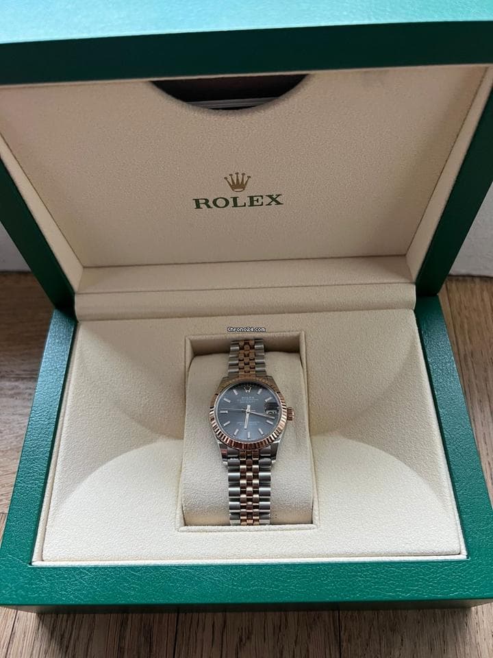 Rolex Datejust 31 DATEJUST en or rose avec cadran Rhod fonce