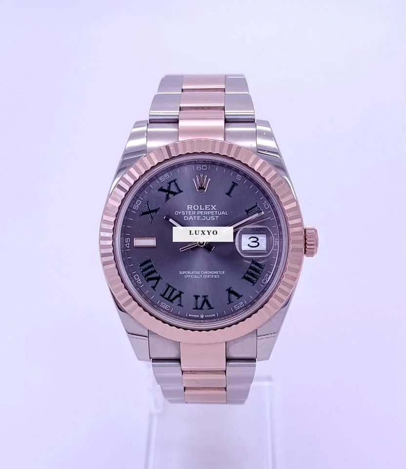 Rolex Datejust 41 Wimbledon Rose