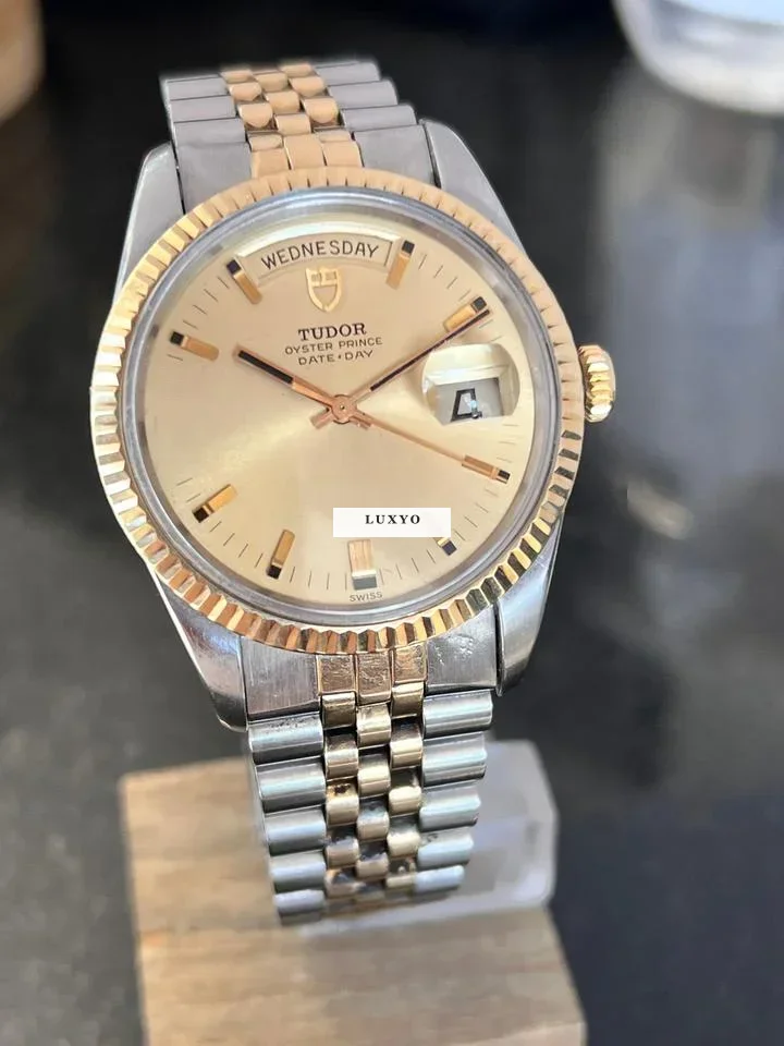 Tudor Date Prince Day Tudor Rolex Vintage Jumbo14K